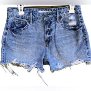 Hidden Jeans Distressed Frayed Hem Denim Shorts Size Medium